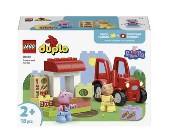 Ლეგო Lego Constructor Duplo Peppa Pig Tractor and Market თბილისი