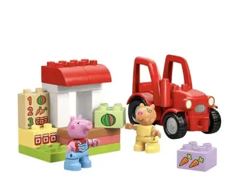 Ლეგო Lego Constructor Duplo Peppa Pig Tractor and Market თბილისი