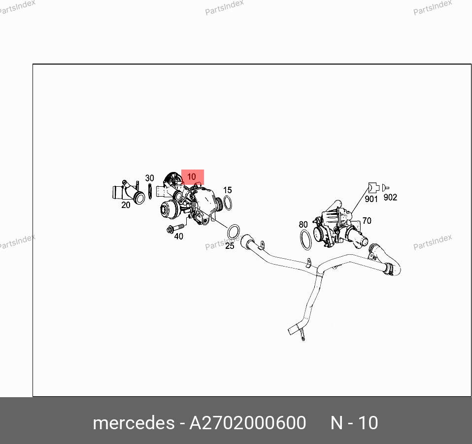 წყლის ტუმბო  cylis nasosi Mercedes-Benz A 270 200 06 00 თბილისი - photo 1