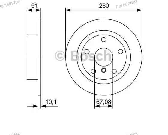 Диск тормозной Bosch 0 986 479 C92 Тбилиси