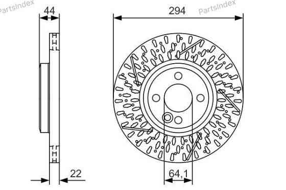 Диск тормозной Bosch 0 986 479 A69 Тбилиси