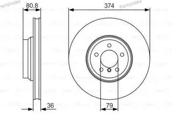 Brake Disc Bosch 0 986 479 R35 Tbilisi
