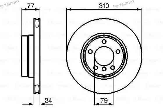 Диск тормозной Bosch 0 986 479 055 Тбилиси