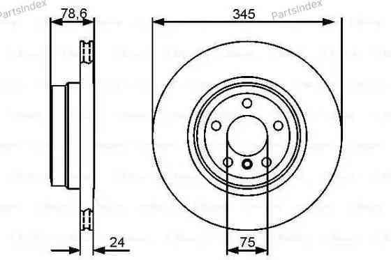 Диск тормозной Bosch 0 986 479 443 Тбилиси