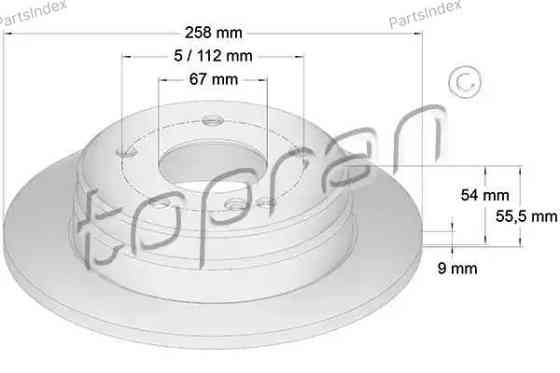 Brake Disc HANS PRIES 400 861 Tbilisi