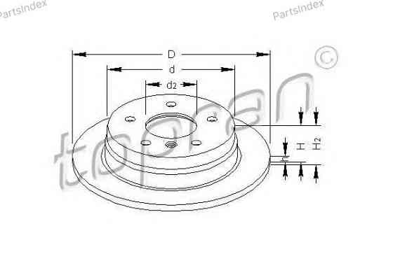 Brake Disc HANS PRIES 401 386 Tbilisi