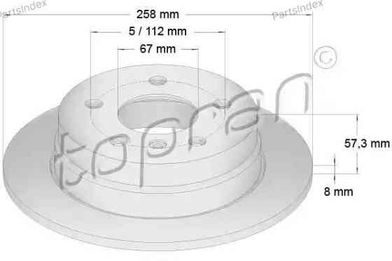 Brake Disc HANS PRIES 401 386 Tbilisi