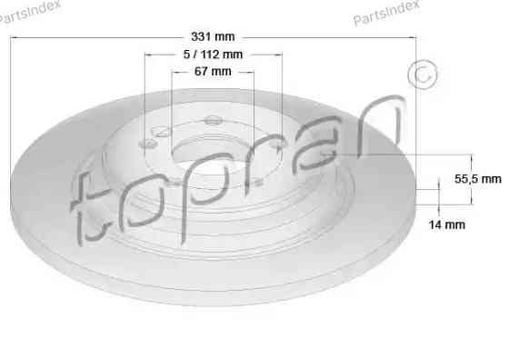 Диск тормозной HANS PRIES 401 402 Тбилиси