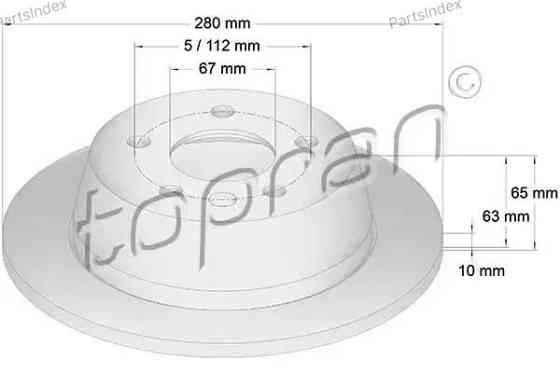 Brake Disc HANS PRIES 400 865 Tbilisi