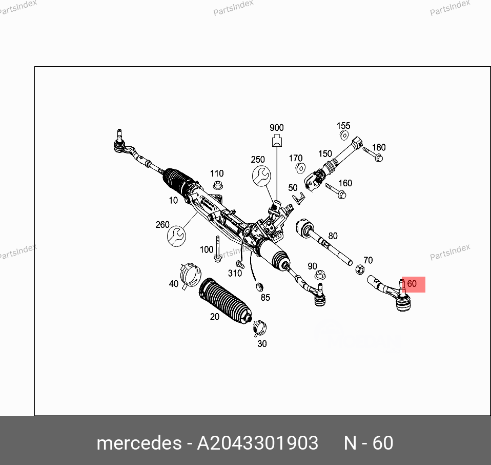 საწევარას დაბოლოება (ნაკანეჩნიკი) nakanechniki Mercedes-Benz A 204 330 19 03 თბილისი - photo 1
