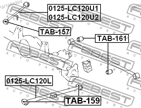 Сайлентблок Febest TAB161 Тбилиси
