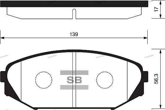 Колодки тормозные дисковые Hi-q SP1271 Тбилиси
