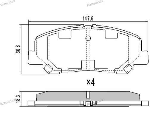 Disc Brake Pads SAT ST0446528520 Tbilisi