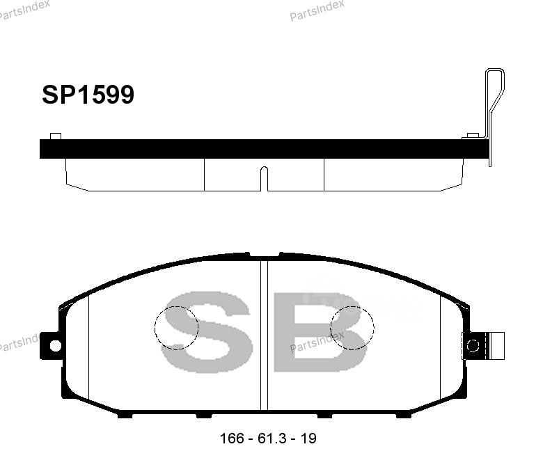 სამუხრუჭე  ხუნდები  ( hundebi ) Hi-q SP1599 თბილისი - photo 2