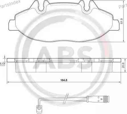 Колодки тормозные дисковые A.B.S. 37449 Тбилиси