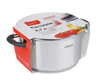 Ქვაბი Ardesto Ar1947Cs Gemini, glass lid, 4.7 l, handles wit თბილისი