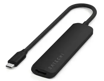 USB ჰაბი Satechi 4-in-1 USB-C Slim Multiport Adapter 4K (Bla თბილისი