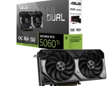 Ვიდეო დაფა Asus Graphic Card GeForce RTX 5060 Ti 8GB Gddr7 O თბილისი - photo 1