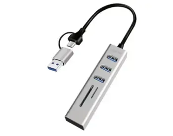 USB ჰაბი Logilink Ua0445 USB 3.0 Hub 3xUSB-A SD/microSD Slot თბილისი