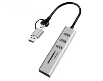 USB ჰაბი Logilink Ua0445 USB 3.0 Hub 3xUSB-A SD/microSD Slot თბილისი - photo 1