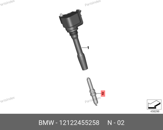Spark plug BMW 12 12 2 455 258 Tbilisi