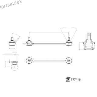 Стойка стабилизатора Febi bilstein 177416 Тбилиси