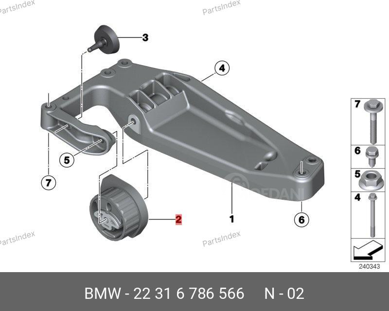 გადაცემათა კოლოფის ბალიში BMW 22 31 6 786 566 თბილისი - photo 2