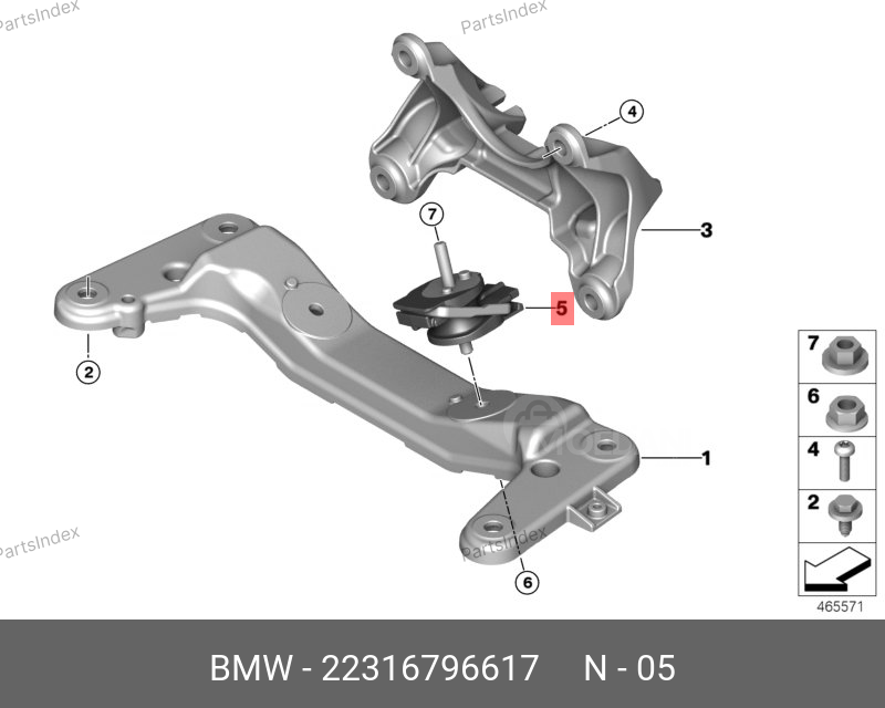 გადაცემათა კოლოფის ბალიში BMW 22 31 6 796 617 თბილისი - photo 1