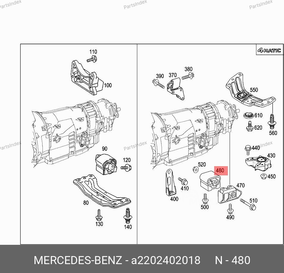 გადაცემათა კოლოფის ბალიში Mercedes-Benz A 220 240 20 18 თბილისი - photo 1