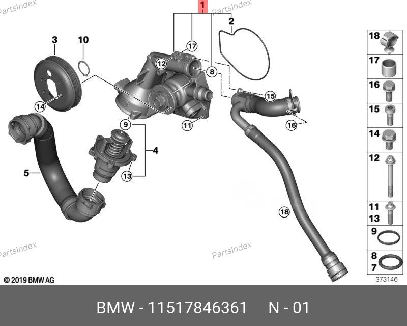 წყლის ტუმბო  cylis nasosi BMW 11517846361 თბილისი - photo 1