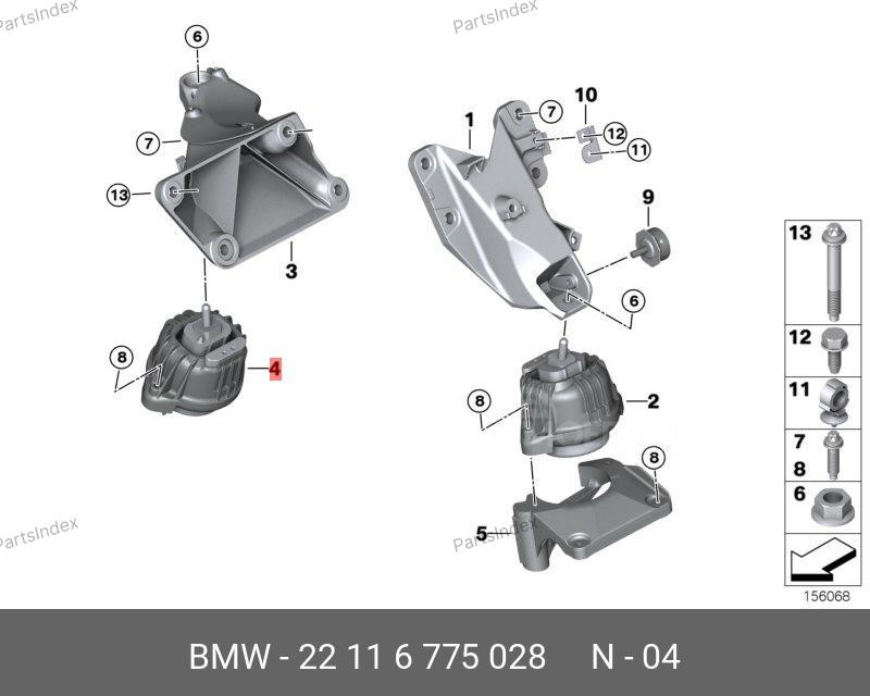 ძრავის ბალიში (პადმატორნი) BMW 22 11 6 775 028 თბილისი - photo 2