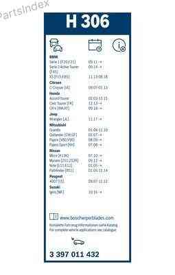 Wiper Blade Bosch 3 397 011 432 Tbilisi