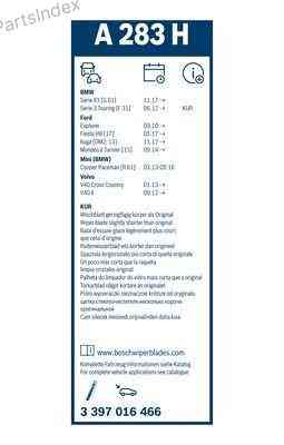 Wiper Blade Bosch 3 397 016 466 Tbilisi