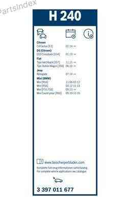 Wiper Blade Bosch 3 397 011 677 Tbilisi