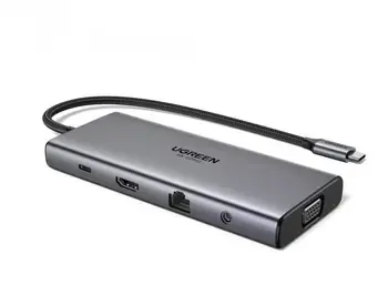 The Ugreen Cm639 (45520) USB-C hub is a highly versatile 11-in-1 device. Tbilisi - photo 1