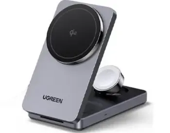 Ugreen 3-in-1 Magnetic Wireless Charger არის ინოვაციური და კომპაქტური მოწყობილობა, თბილისი