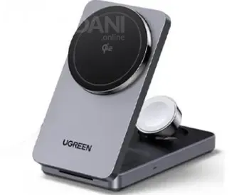 Ugreen 3-in-1 Magnetic Wireless Charger არის ინოვაციური და კომპაქტური მოწყობილობა, თბილისი - photo 1