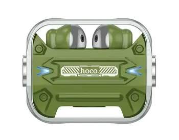 Hoco Ew55 Trendy true TWS wireless headset Army Green არის მაღალი ხარისხის Bluetooth in-ear ყურსასმე თბილისი