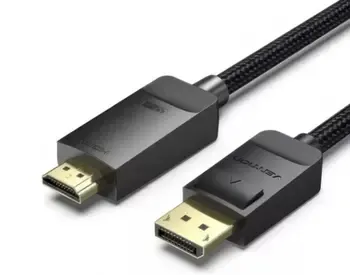 Vention Hfkbh 4K/60Hz DisplayPort to Hdmi კაბელი წარმოადგენს პროფესიონალურ გადაწყვეტას მაღალი გარჩევ თბილისი