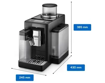 Delonghi Exam440.55.B Rivelia Black ყავის აპარატი უპირატესობით გამოირჩევა მისი თანამედროვე დიზაინით თბილისი