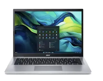 Acer Notebook Aspire Go Ag14-71P არის დახვეწილი და ვერცხლისფერი დიზაინის ლეპტოპი თბილისი