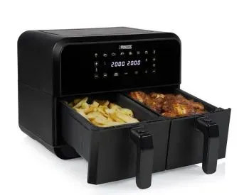 Აეროგრილი Double Basket Airfryer არის თანამედროვე და მრავალფუნქციური საყოფაცხოვრებო ტექნიკა თბილისი