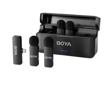 Boya BY-V4U 2.4GHz უსადენო მიკროფონი არის 4-არხიანი პორტატული სისტემა თბილისი