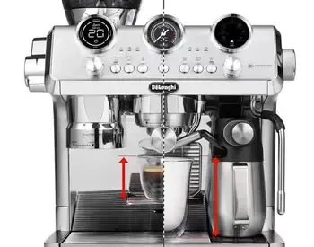 Პრემიუმ კლასის ყავის აპარატი Delonghi MC INT DL Ec9885.M შექმნილია ბარისტას დონის ყავის მომზადების თბილისი
