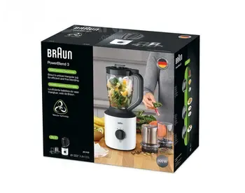 Ბლენდერი Braun Jb3100Wh გამოირჩევა სტაციონარული ტიპით და 800 ვატის სიმძლავრით თბილისი - photo 3