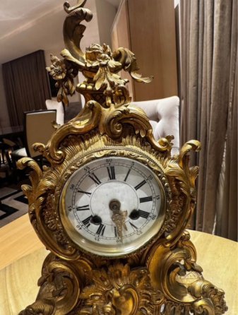 Louis XV Rococo Gilded Bracket Mantel Clock Tbilisi