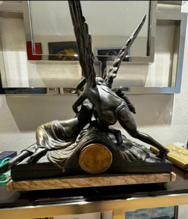 "Psyche Revived by Cupid's Kiss" Antique French Figural Clock Tbilisi