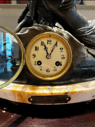"Psyche Revived by Cupid's Kiss" Antique French Figural Clock Tbilisi