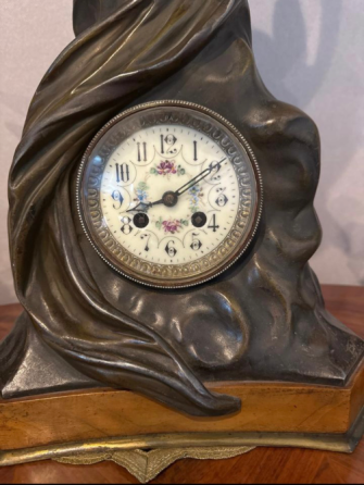 "Allegory of Love" Art Nouveau Cherubs on the Moon Clock Tbilisi