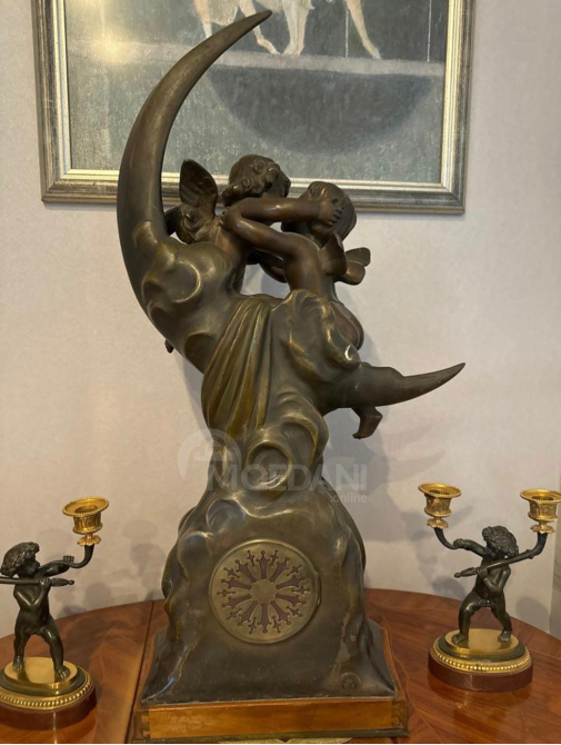 "Allegory of Love" Art Nouveau Cherubs on the Moon Clock Tbilisi - photo 3